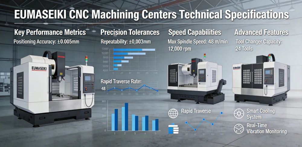 Technical specifications and performance metrics of EUMASEIKI CNC systems
